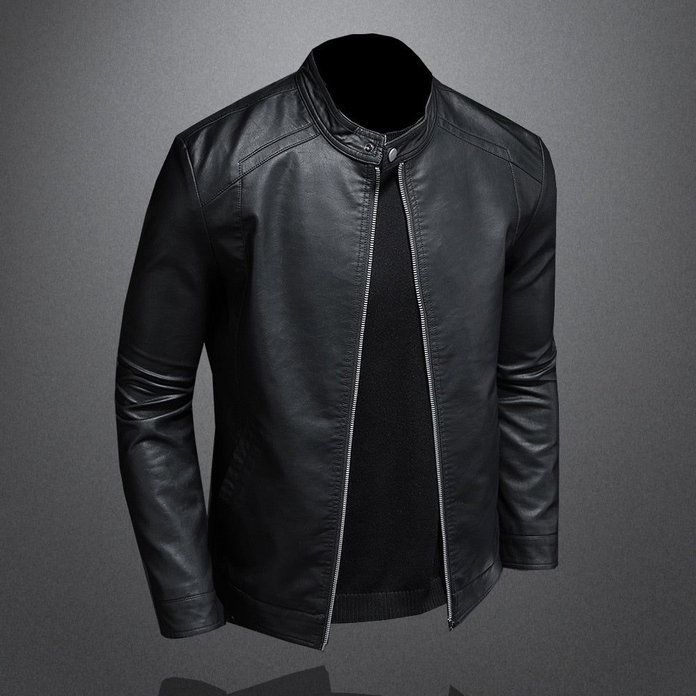 Jaqueta Masculina de Couro Classic Sampaio®