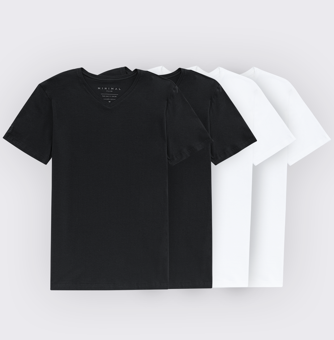 Kit 4 Camisetas Minimalistas